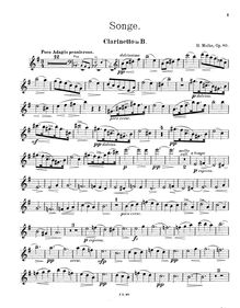 Partition clarinette , partie, Songe. Duo für Clarinette und Fagott mit Clavierbegleitung