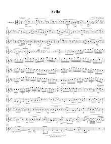 Partition violon 1 , partie, Aella, A Character Study, A minor, Nachbaur, Fred
