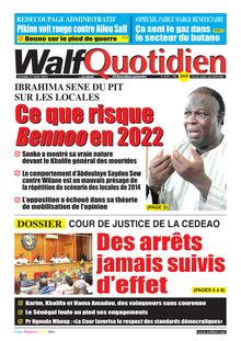 Walf Quotidien n°8742 - du lundi 17 mai 2021