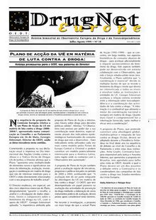 DrugNet Europe. Julho-Agosto 1999 · N° 18