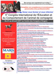 5 Congrès International de l Éducation et du Comportement de l ...