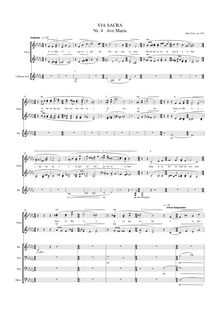 Partition , Ave Maria, Via sacra, 5 geistliche Stücke für Sopran- und Altsolo, Frauenchor und Orchester
