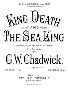 Partition complète, King Death, E major, Chadwick, George Whitefield