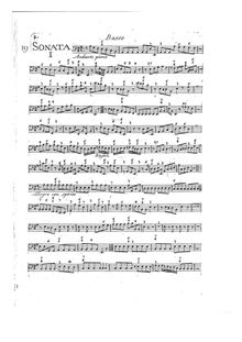 Partition Basso continuo , partie, Sei sonate a due violini e basso continuo
