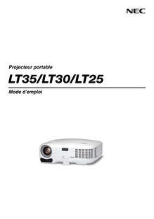 Notice Projecteur NEC  LT25