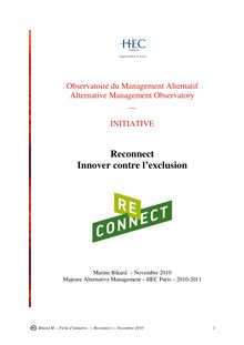 Reconnect - Innover contre l exclusion.
