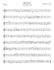 Partition ténor viole de gambe 2, octave aigu clef, Precipitose rupi