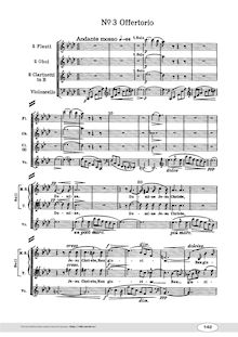 Partition , Offertorio, Requiem, Messa da Requiem, Verdi, Giuseppe
