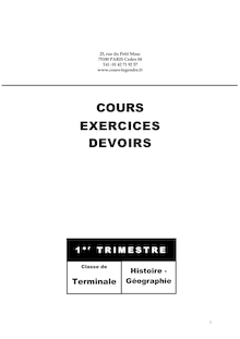 TES-L-S-histoire-geo - COURS EXERCICES DEVOIRS