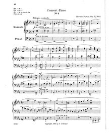 Partition No.1: Concert Piece (No.1), 4 Compositions pour orgue