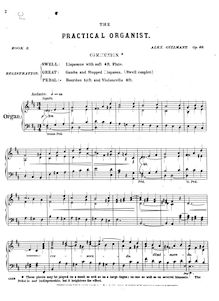 Partition Book 3, Op.46, L Organiste Pratique, Guilmant, Alexandre