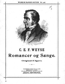 Partition complète, Romances et chansons, Weyse, Christoph Ernst Friedrich