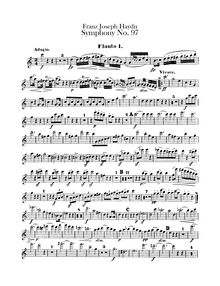 Partition flûte 1, 2, Symphony No.97 en C major, Sinfonia No.97