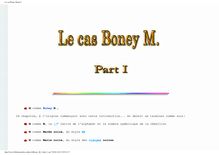 Le cas Boney M part 1