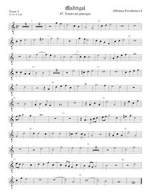 Partition ténor viole de gambe 2, octave aigu clef, Madrigali a 5 voci, Libro 2 par  Alfonso Ferrabosco Sr. par Alfonso Ferrabosco Sr.