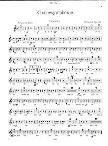 Partition Triangle, Kindersymphonie, Op.169, Toy-Symphony, Gurlitt, Cornelius