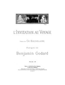 Partition complète (B♭ major), L invitation au voyage