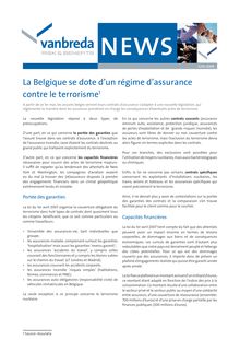 La Belgique se dote d un régime d assurance contre le terrorisme
