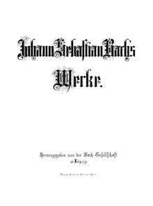 Partition complète, Easter Oratorio, Oster-Oratorium, Bach, Johann Sebastian par Johann Sebastian Bach