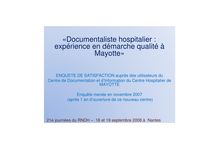 «Documentaliste hospitalier : expérience en démarche qualité à ...