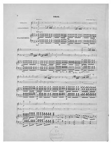Partition , Allegro, Piano Trio en E-flat major, E♭ major, Reichel, Adolf