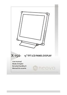 Notice LCD AG Neovo  X-150
