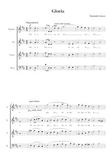 Partition Gloria, Messe en D-Dur / Mass en D-Major, Giesen, Dominik
