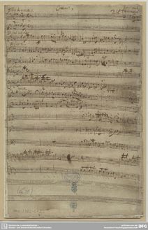 Partition complète, Concerto pour 2 flûtes et Calchedon, B minor