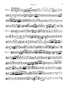 Partition viole de gambe I, Quintetto, E♭ major, Soatta, Giuseppe