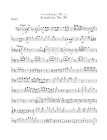 Partition basson 1, 2, Symphony No. 104, London/Salomon, D Major