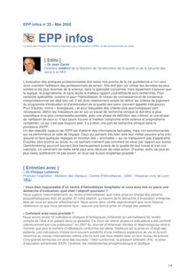 EPP infos n° 25 - Mai 2008