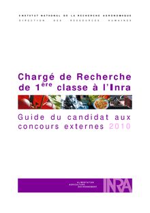 Guide CR1 2010.doc - Chargé de Recherche de 1 classe à l Inra
