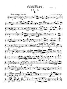 Partition hautbois 2, Serenade pour vent Instruments, Serenáda pro dechové nástroje