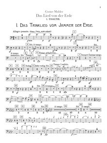 Partition Trombone 1, 2, 3, Tuba, Das Lied von der Erde, The Song of the Earth