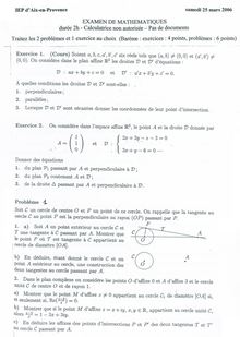 IEP 2006 concours Mathématiques