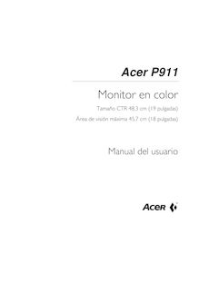 Notice Moniteurs Acer  P911