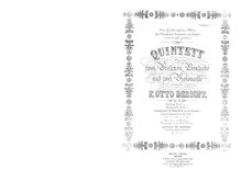 Partition parties complètes, corde quintette, Quintett für 2 Violinen, Bratsche, und 2 Violoncelle, Op.10