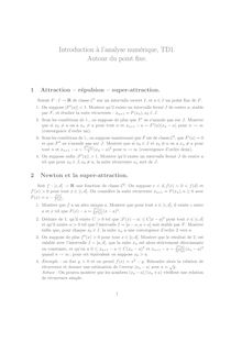 Introduction a l analyse numerique TD1 Autour du point fixe
