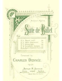 Partition , Danse Humoristique,  de Ballet, Op.23, Dennée, Charles par Charles Dennée