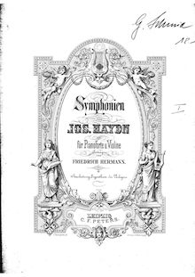 Partition de piano, Symphony No.103, Drum Roll, E♭ Major par Joseph Haydn