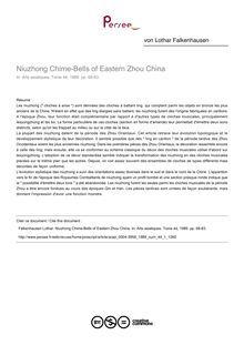 Niuzhong Chime-Bells of Eastern Zhou China - article ; n°1 ; vol.44, pg 68-83