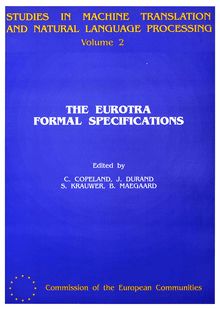 The Eurotra formal specifications