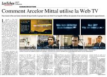 4525243 - Comment Arcelor Mittal utilise la Web TV