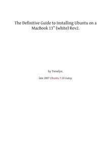 The Definitive Guide to Installing Ubuntu on a MacBook 13 (white ...