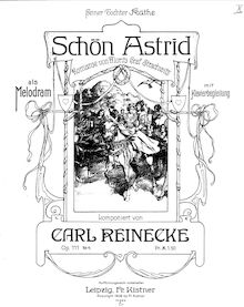Partition , Schön Astrid, 4 chansons, Op.111, Reinecke, Carl