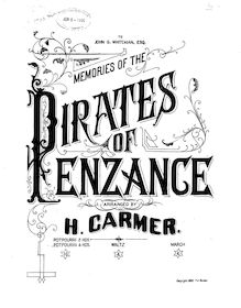 Partition Pot pourri — Memories of pour Pirates of Penzance, pour Pirates of Penzance