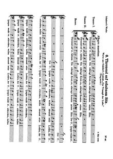 Partition Vocal score, Thronend auf erhabnem Sitz (fragment), D.62