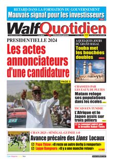 Walf Quotidien n°9125 - du lundi 29 août 2022