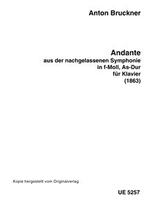 Partition complète, Study Symphony en F minor, Symphony No. 00, F minor