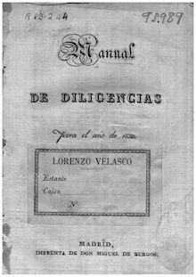 Manual de diligencias para el año de 1830
